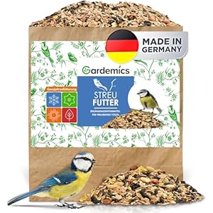 Vogelfutter Wildvögel Ganzjährig 10 Kg – Vogelfutter mit Erdnüssen & Sonnenblumenkerne – Wildvogelfutter Ganzjahresfutter für Artenvielfalt im Garten