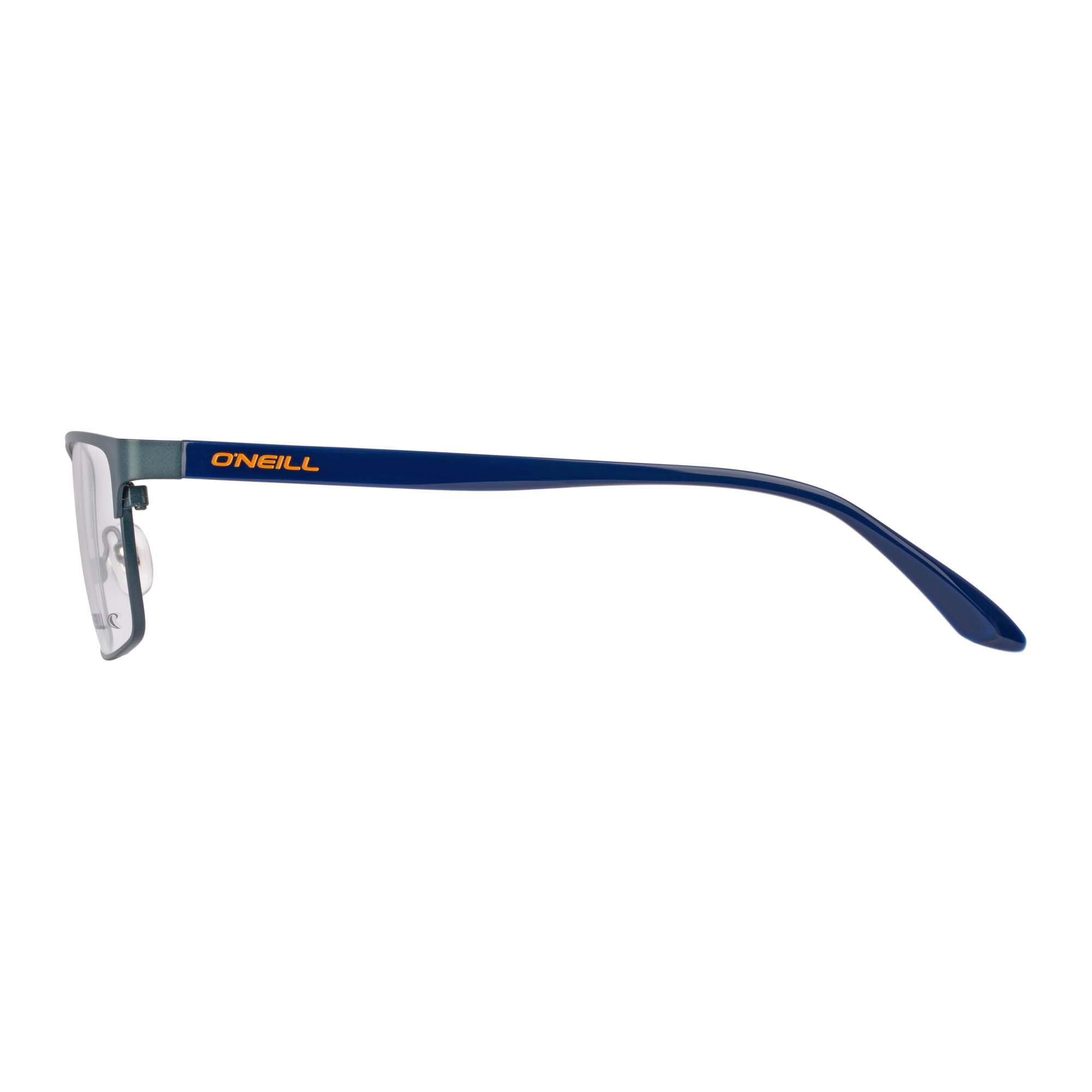 O'Neill Brille mit Sehstärke für Herren optional mit Sonnenbrillentönung oder Blaulichtfilter, Rechteckig, gefertigt aus Edelstahl (inklusive Brillenetui)