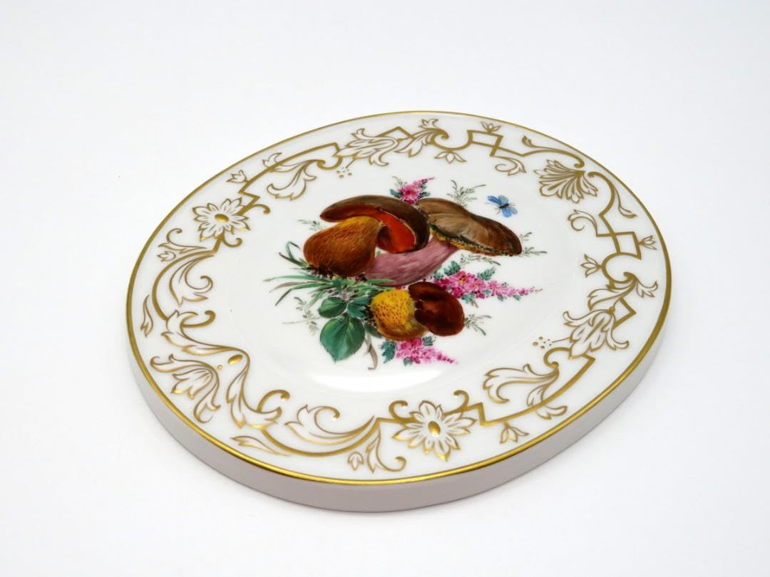 Amazon.co.jp: マイセン Meissen 一級品 ゴールドレリーフ 金彩 キノコ 