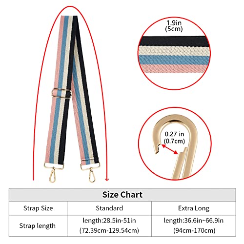 Image of ZOOEASS Wide Shoulder Strap Adjustable Replacement Belt Crossbody Canvas Bag Handbag