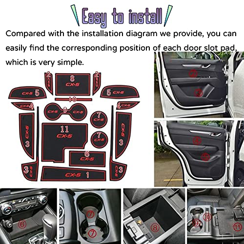 Accesorios Interiores 18PCS para Mazda CX-5 2017-2022 miniatura 5
