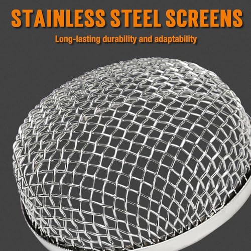Image of TONDA RV Furnace Vent Screen, Bug Screens Heater Vent Cover for Camper with Installation Tool and Silicone Rubber, 2.8 x 1.3 Inch, 4 Pack