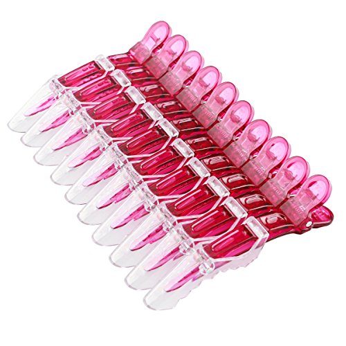 Set de 10 pinzas Croc transparentes para cabello miniatura 3