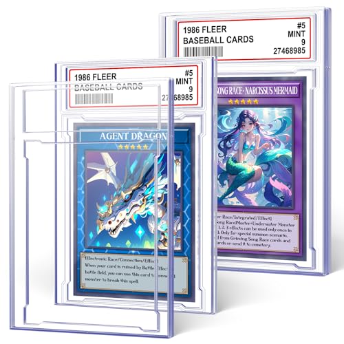 2 PCS Card Case Holder for Trading Cards, Acrylic Graded