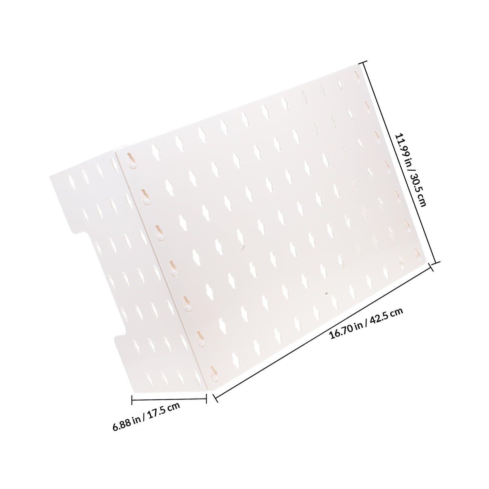 Estante de Almacenamiento de Pared Blanco de Plástico Tablero Perforado para Ocultar Tuberías de Calentador de Gas, Adecuado para Baño y Organización Versátil
