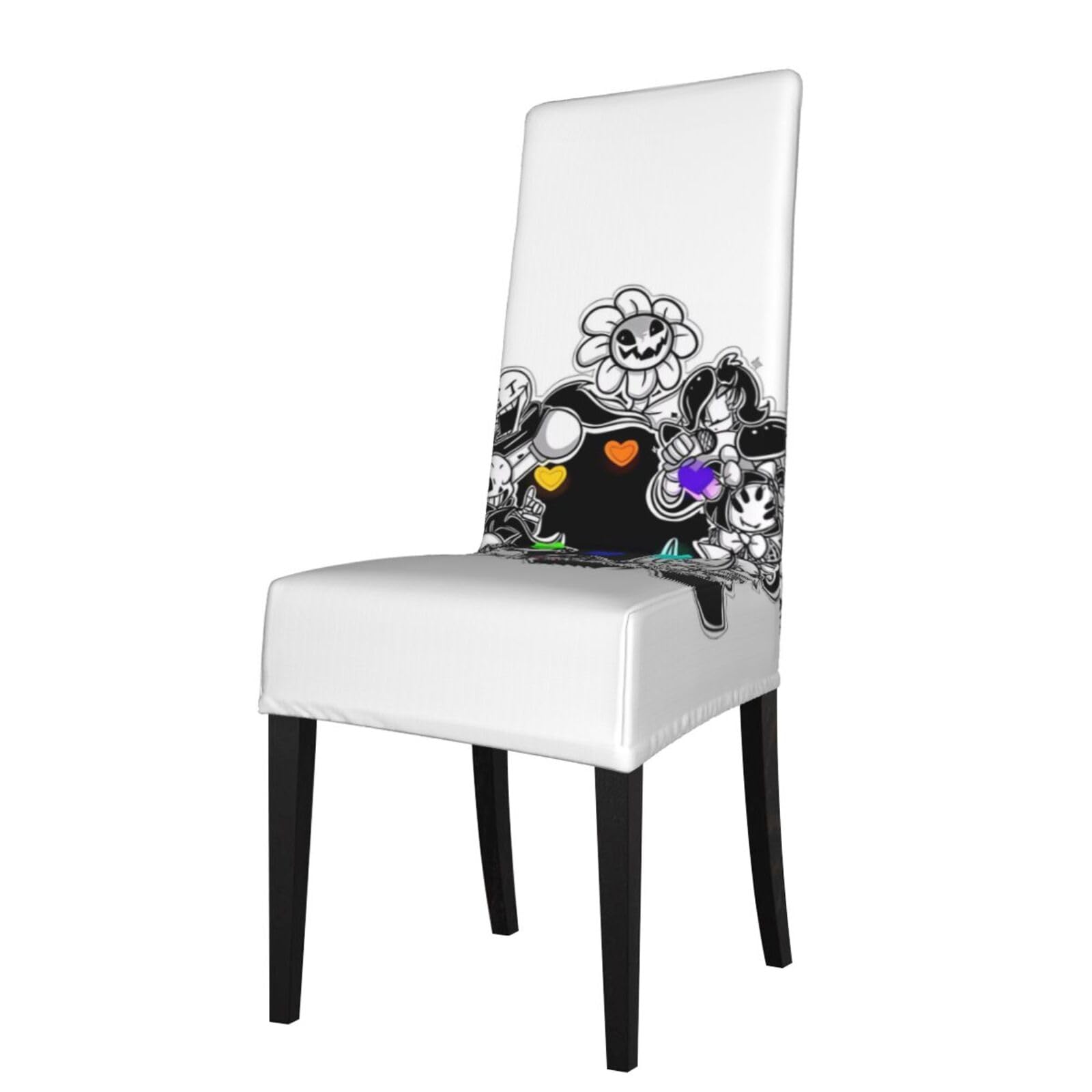 WHJDPP Undertail Prints Protection Cover for Dining Chair - Stretchy Seat Throw Covers, Wrinkle-Free & Easy Care for Hotel, Wedding & Home Dining Chairs