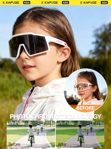 Lunettes de cyclisme pour enfants légères TR90 polarisées KAPVOE K9031 - 2