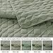 WDCOZY Oversized California Cal King Size Quilt Bedding Sets with Pillow Shams, Sage Green Lightweight Soft Bedspread Coverlet Bed Cover, All Season Spring Summer, 3 Pieces, 116x106 inches