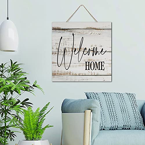Plaque murale Welcome Home en bois pour corriger un mur vide