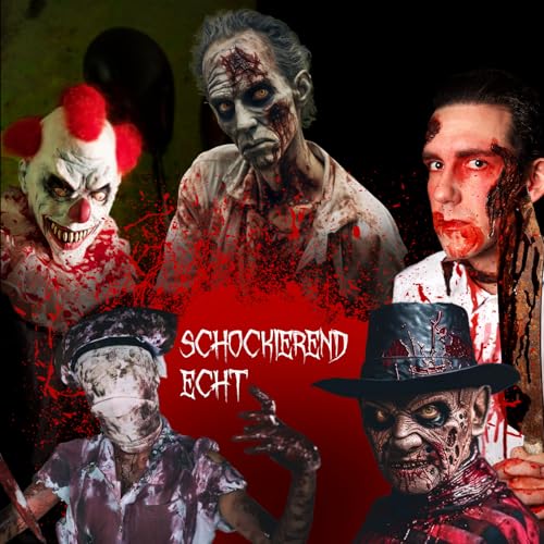 Festicy Kunstblut 0,5 L Kanister I Perfekt für Halloween, Film und Theater I Echtes Fake Blood 500 ml I Halloween Blut für Kostüme und Deko I auswaschbares Kunstblut Kleidung I Halloween Deko