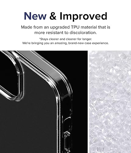 Image of Ringke Fusion Matte Compatible with iPhone 15 Case Cover Anti Fingerprint Hard Back Soft Flexible TPU Bumper Scratch Resistant Natural Form iPhone 15 Back Cover - Matte Clear