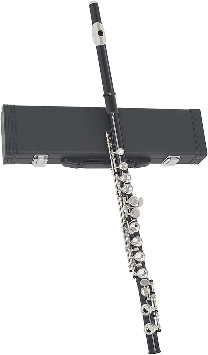 Flautas, Flautas Instrumento Musical Flauta de 16 Agujeros Instrumento de Viento de Madera Flauta de latón con Llave C Negra con Caja de Cuero Accesorios for Instrumentos Musicales