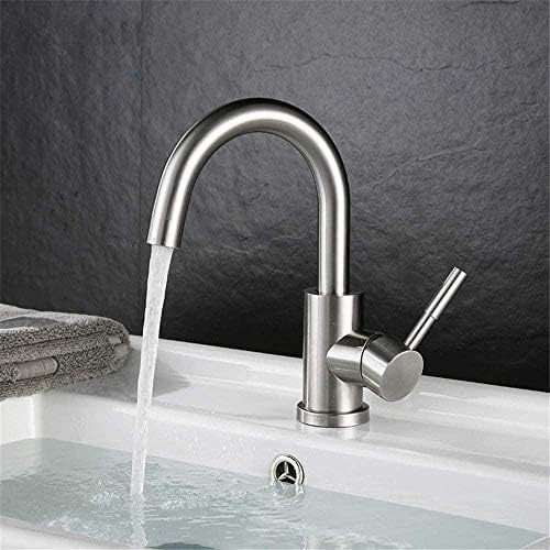 Robinet de salle de bain en acier inoxydable 304 anti-corrosion à double commande