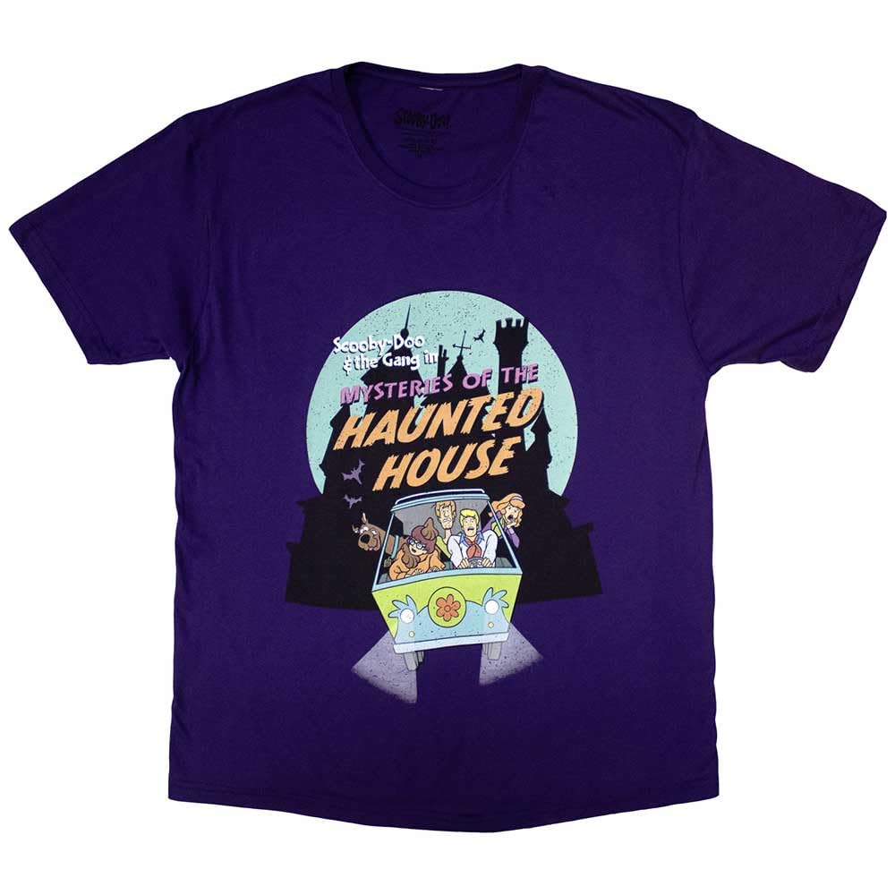Rock Off officially licensed products Scooby Doo Haunted House T Shirt L Purple