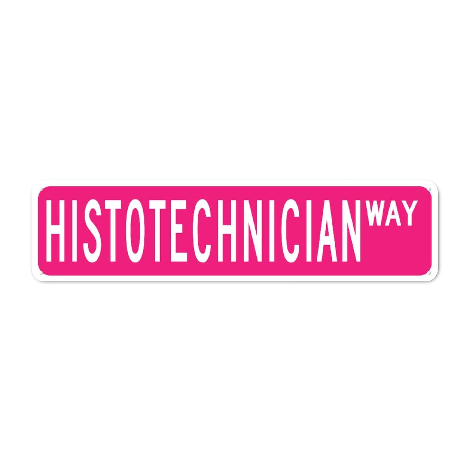 Plaque de rue Histotechnicien pour une décoration murale en métal