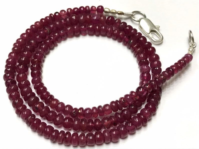 Perles en pierre précieuse rouge naturelle pour éviter les bijoux fragiles ternes