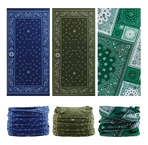 VANCROWN Neck Gaiter Headband Headwear Head Wrap Face Mask Magic Scarf Bandana for Men and Women