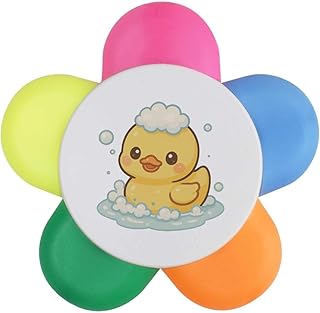 Azeeda 'Cute Rubber Duck' Flower Shape Highli...