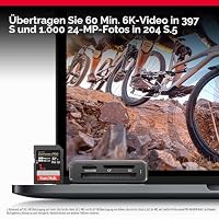 SanDisk Extreme PRO SDXC UHS-II Speicherkarte V60 64 GB (280 MB/s, 6K, 4K UHD, U3, C10, Rescue PRO Deluxe) – Ansicht 4