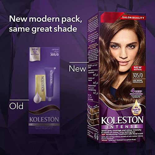 Dar Al Dawa Koleston Hair Color Creme 305/0 Light Brown,100ml