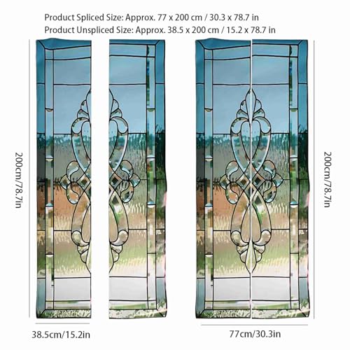 2Pzs Vinilo Autoadhesivo para Vidrios y Puertas Decorativo miniatura 2