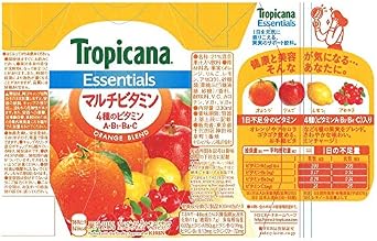 Tropicana Essentials Multi-Vitamin, 11.8 fl oz 330 ml x 12 Bottles