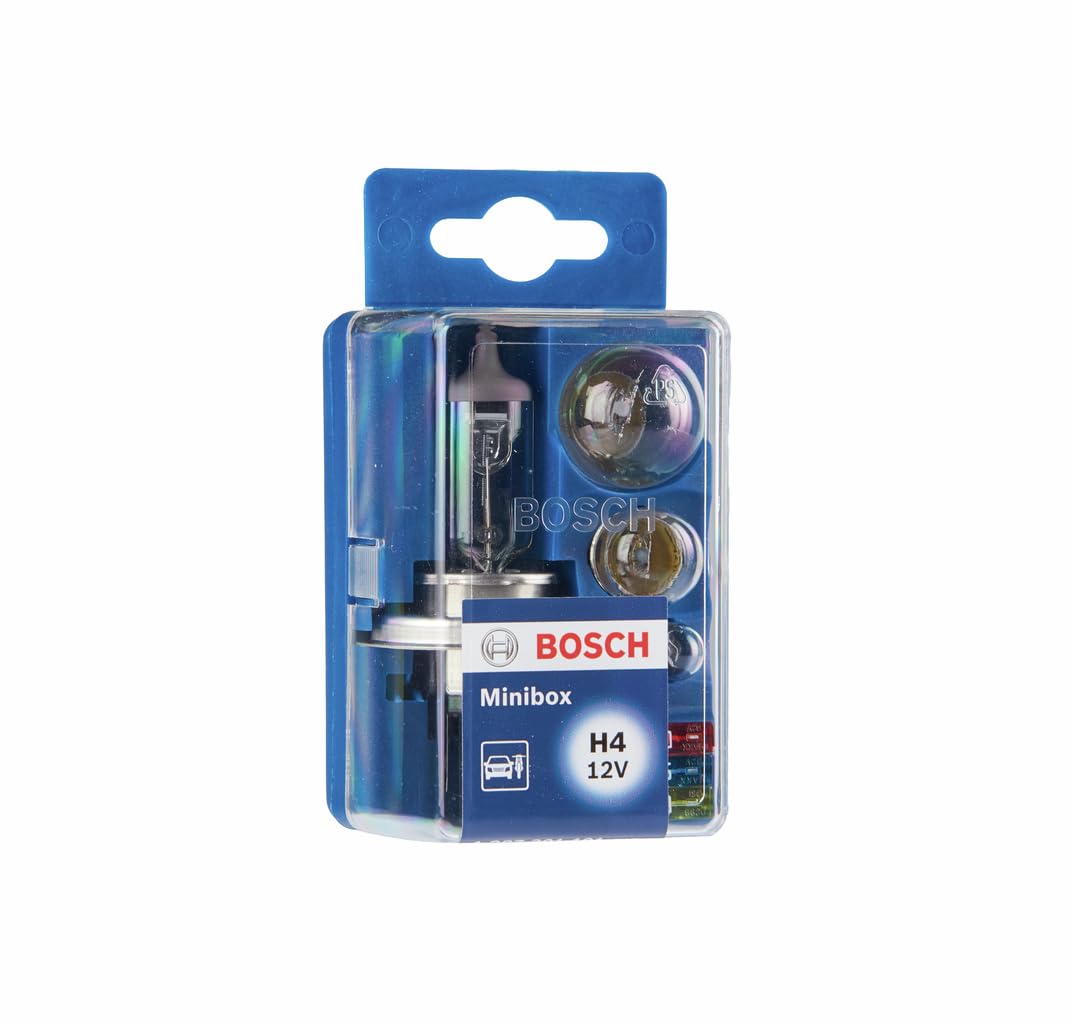 BOSCH Minibox Glühlampen H4 | 12 V Ersatzlampenbox für Handschuhfach