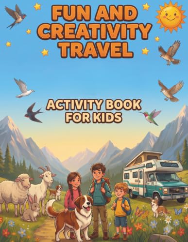 Fun and Creativity Travel Activity Book For Kids: A valuable educational tool, mazes, matching, picture counting, math addition and subtraction, attractive drawings to color ages 4-8 image 2