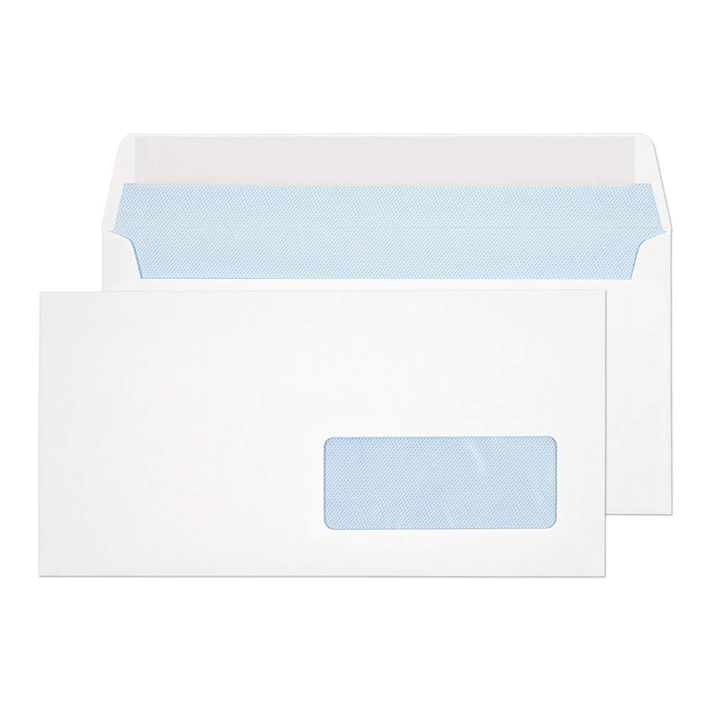 Blake Everyday White Window Peel & Seal Wallet 110x220mm 100gsm