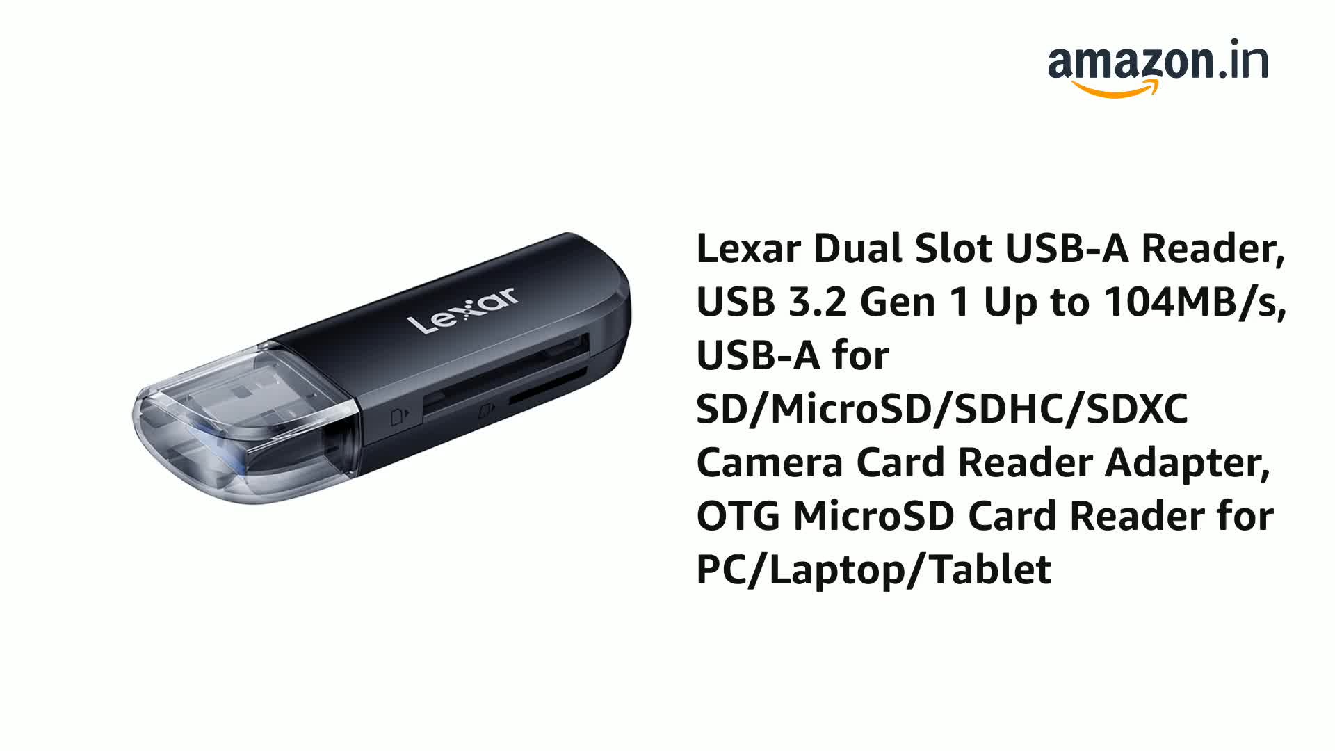 Lexar Lezer LRW300 SD/microSD USB 3.2 met twee sleuven