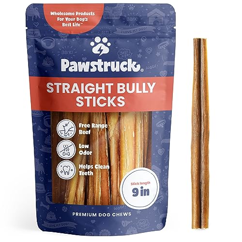 Pawstruck-All-Natural-9-Bully-Sticks-for-Dogs-Best-Long-Lasting-Rawhide-Free-Low-Odor-Grain-Free-Dental-Chew-Treat-Healthy-Single-Ingredient-100-Real-Beef-1-lb-Bag - Cucciolini Doodles   Pawstruck-All-Natural-9-Bully-Sticks-for-Dogs-Best-Long-Lasting-Rawhide-Free-Low-Odor-Grain-Free-Dental-Chew-Treat-Healthy-Single-Ingredient-100-Real-Beef-1-lb-Bag