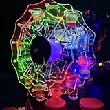 自動回転式 テキーラ観覧車｜LED7色ライト付き｜12杯収納｜結婚式/バー/誕生日/クリスマス対応