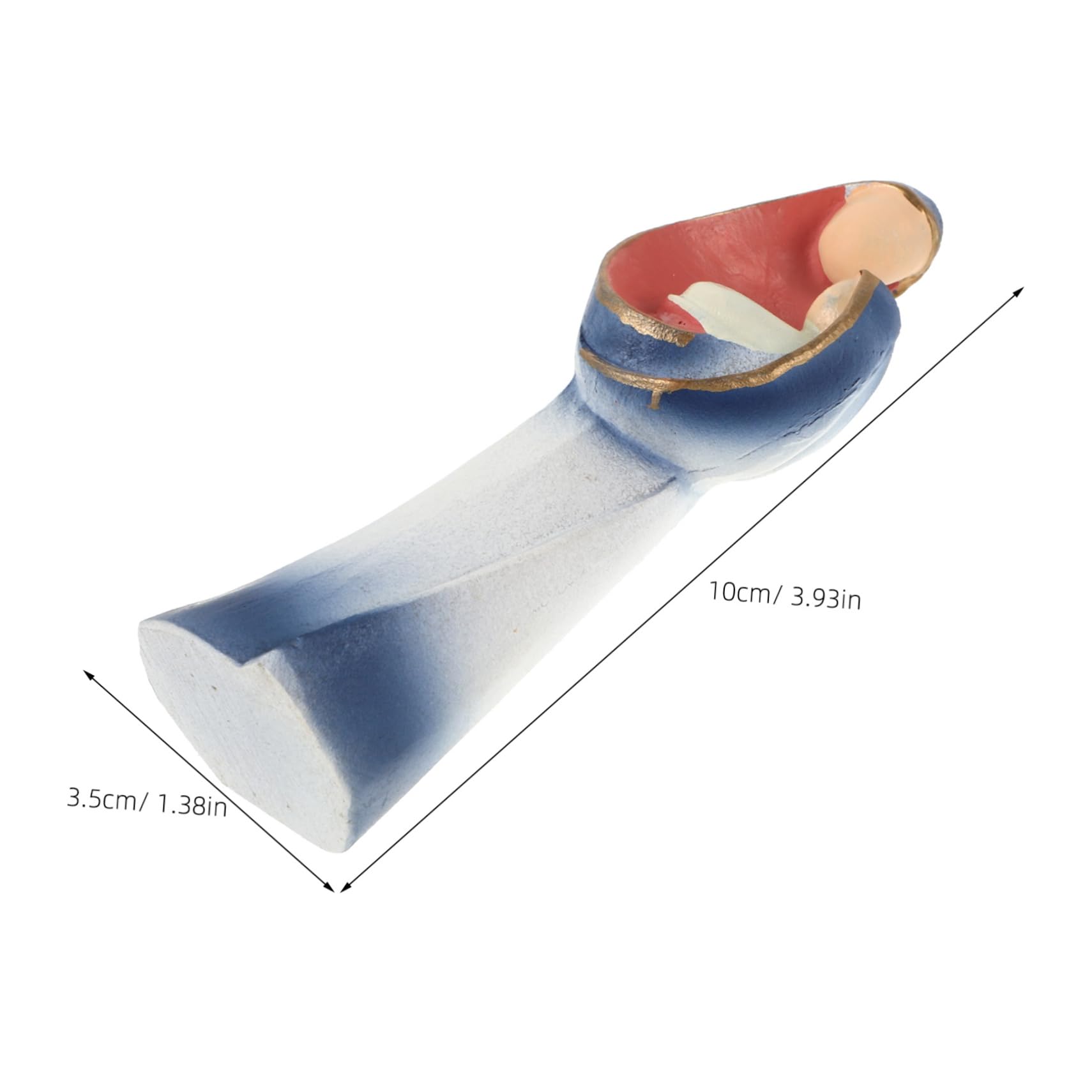 Cabilock Nativity Figurine Resin Sculpture Jesus Birth Scene for Festive Religious Decor Compact Tabletop Ornament for Home Decoration and Faith Based Celebrations