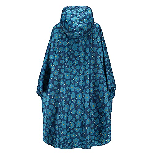 Capa de chuva feminina estilo casaco de chuva com capuz ao ar livre poncho de chuva longo à prova d