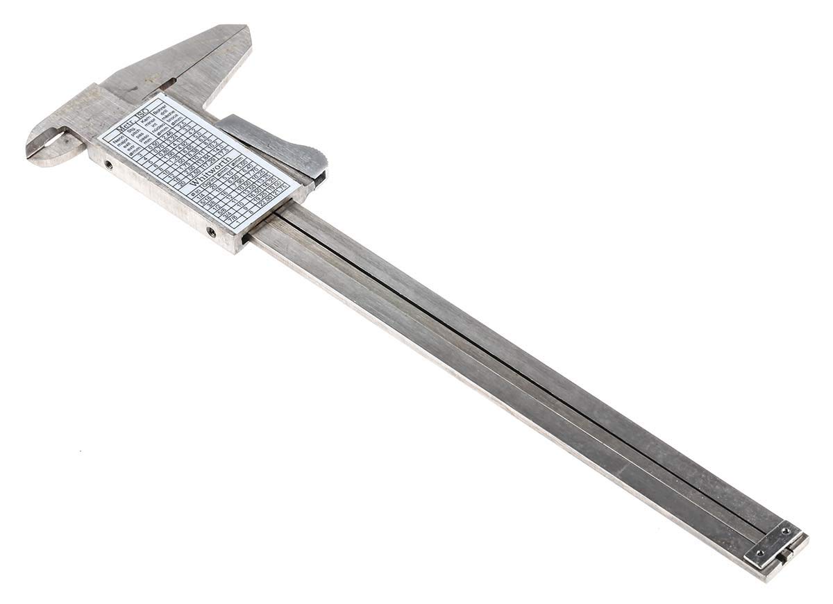 RS PRO Messschieber Analog metrisch & zöllig 6Zoll / ±0,001 Zoll, ISO-kalibriert