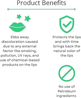 OMORFEE 100% Organic Lip Lightening Stick for Dark Lips, Lip Whitening Lipstick with SPF, Natural Lip Balm Protection & Repair, Carrot Seed Oil & Pineapple Extract - 6 Grams/0.21 Oz