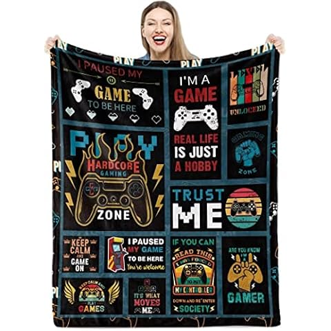 Teslite Soft Gaming Blanket for Boys Cover