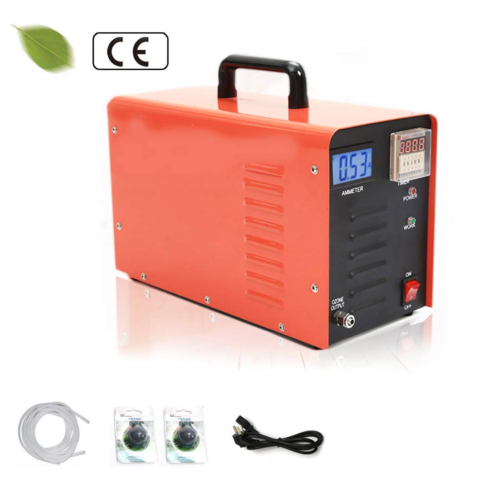 CJFF 5000g/h Ozone Generator for Killing Mold, Removing Tobacco and Musty Odors at Their Source, O3 Air Purifier Deodorizer Sterilizer for Auto, Home, Hospital with Short Treatment Times