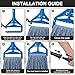 Commercial Industrial Mop with 3 Extra Large Reusable Replacement Head,59