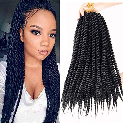 7 Pack Senegalese Twist Crochet Hair 18Inch Havana Mambo Twist Crochet Braids Synthetic