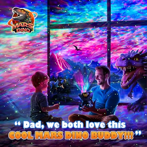 Image of Dinosaur Baby Sound Machine Night Light Projector, 22 White Noise Machine Baby 5.3 Bluetooth Speaker, 196Color Remote Control | Toddler Night Light for Kids, Boy Gift Dinosaur Decor Galaxy Light