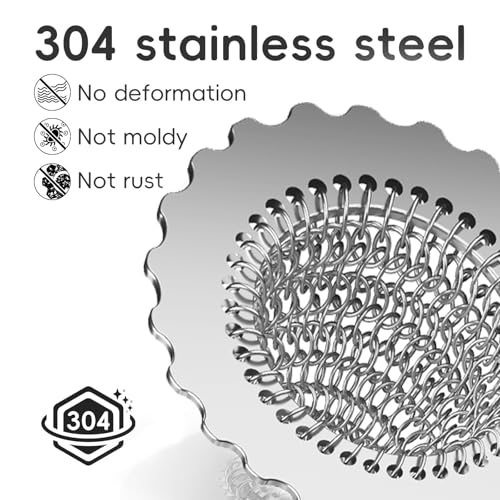 Colador de acero inoxidable para fregadero de cocina miniatura 6