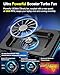 MOUNT PRO Gaming Laptop Cooling Pad, RGB Laptop Cooler Stand with Powerful Turbofan (3500 RPM), Height Adjustable Laptop Fan Cooling Pad for 13-19 Inches Notebook, with Sealed Foam, Touch Control