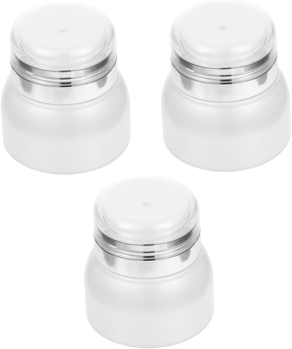 MERRYHAPY 3pcs Empty Cream Sample Bottles Makeup Vacuum Containers Sturdy Acrylic Facial Cream Bottle Pump Travel-sized Skincare Containers MERRYHAPY 3pcs Empty Cream Sample Bottles Makeup Vacuum Containers Sturdy Acrylic Facial Cream Bottle Pump Travel-sized Skincare Containers