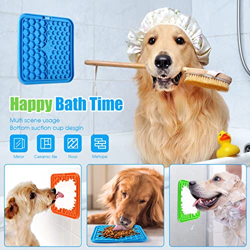 Lick Mat Slow Feeder For Dogs And Cats, Premium Lick Pad With Suction Cups For Dog Anxiety Relief, Slow Feeder Dog Cat Bowls For Bathing, Grooming And Training, 3 Pack #TOP2