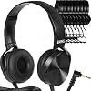 Bulk Classroom Headphones (10 Pack) – On-Ear Premium Student Headsets: Perfect for Kids K-12 in Classrooms, Schools…