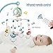Baby Musical Crib Mobile with Timing Function Projector Lights,Stand-Along Rattles and 150 Melodies Music Box with Remote Control for Newborn 0-24 Months