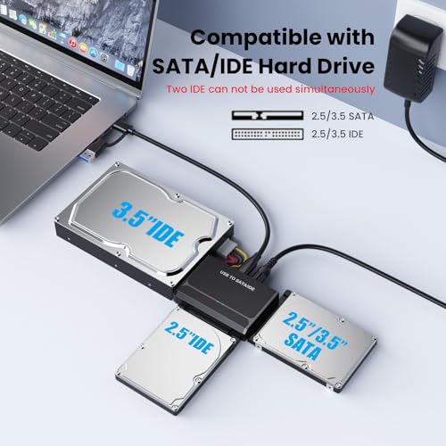 Adaptador USB 3.0 a IDE SATA para Disco Duro 2.5" 3.5" HDD/SSD miniatura 3