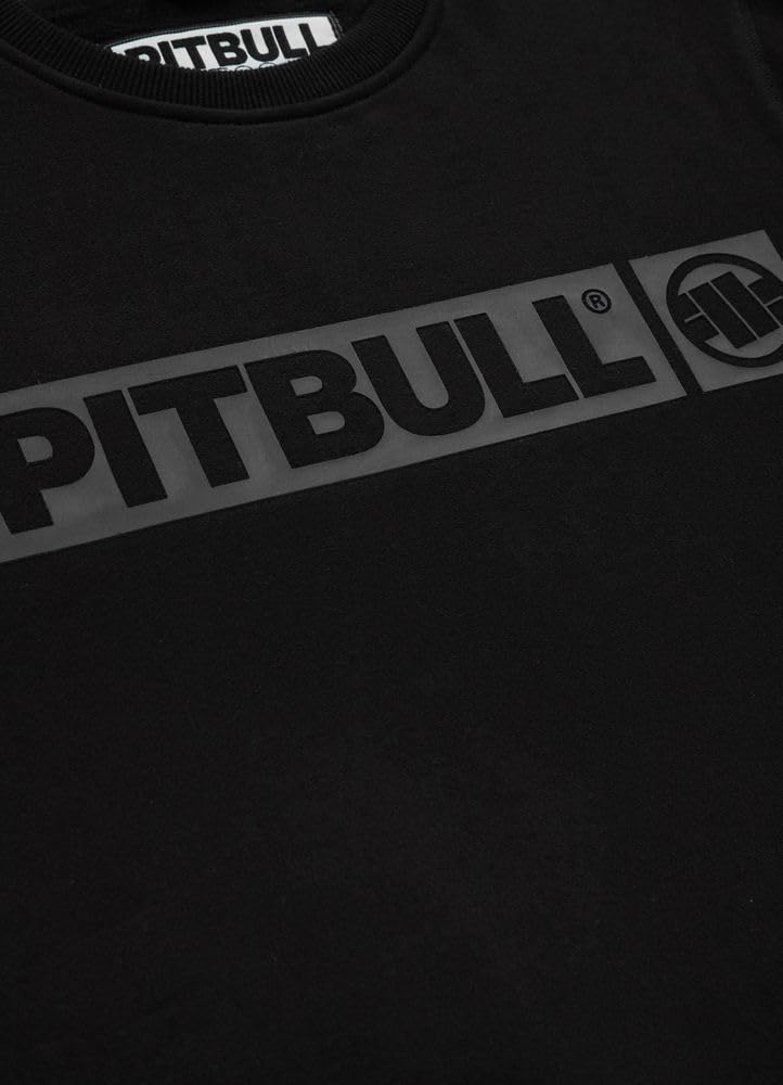 PITBULL Herren Pullover aus Baumwolle Sweatshirt für Männer Pit Bull West Coast Hilltop Black
