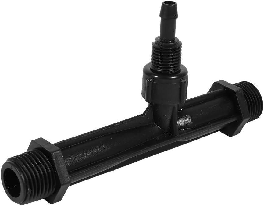 Aisheny Durable Fertilizer Injector Tube, Sturdy POM Plastic Irrigation Venturi Fertilizer Injector Agriculture Tool, 1/2" 3/4” 1” Inch Optional (1/2 inch)